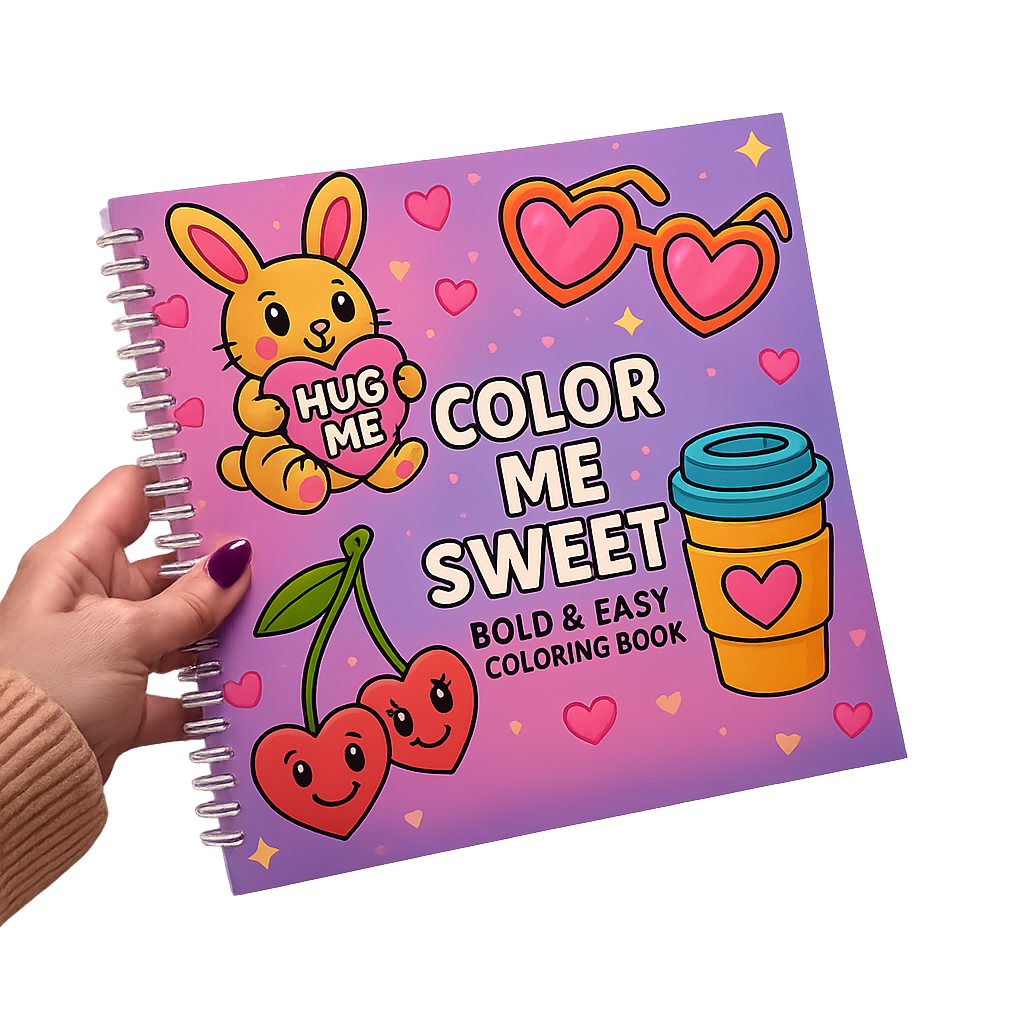 Color Me Sweet - Bold and Easy Coloring Book