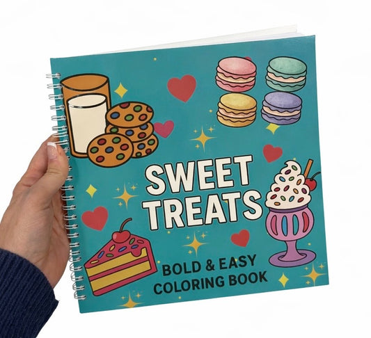 Sweet Treats - Bold and Easy Coloring Book