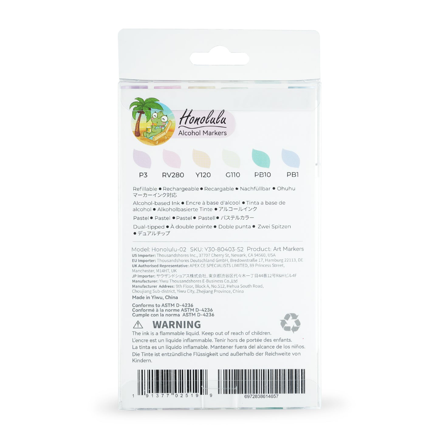 Ohuhu PASTEL Tones 6 Pack