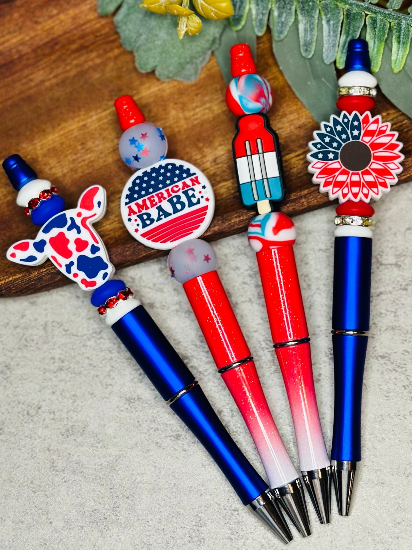 4th of July Custom Ballpoint Pen, USA Novelty Pen, American Custom Pen