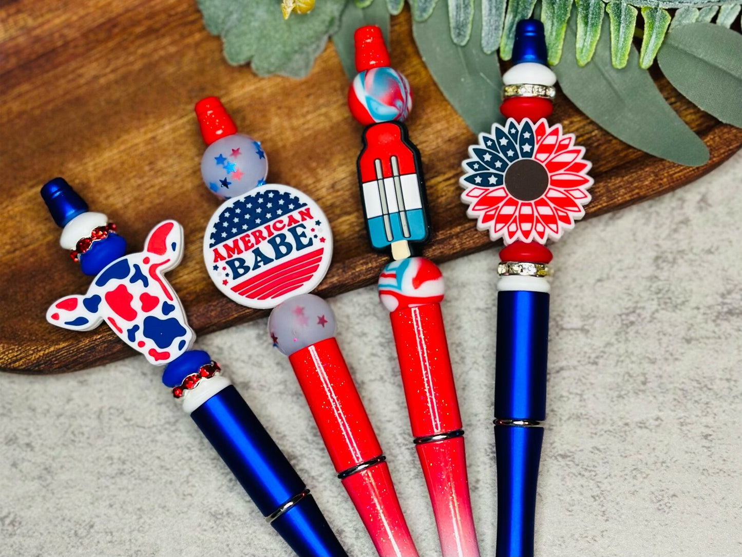 4th of July Custom Ballpoint Pen, USA Novelty Pen, American Custom Pen