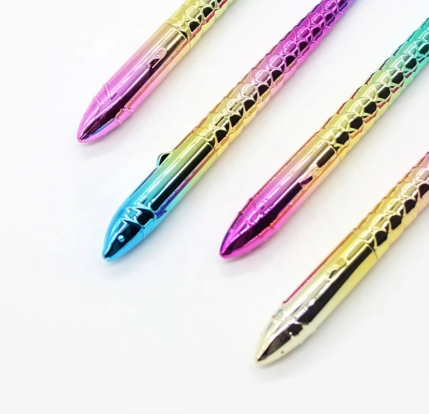 Novelty Mermaid Tale Ballpoint Pen, Fun Metallic Fish Ballpoint Pen, Mermaid Pen