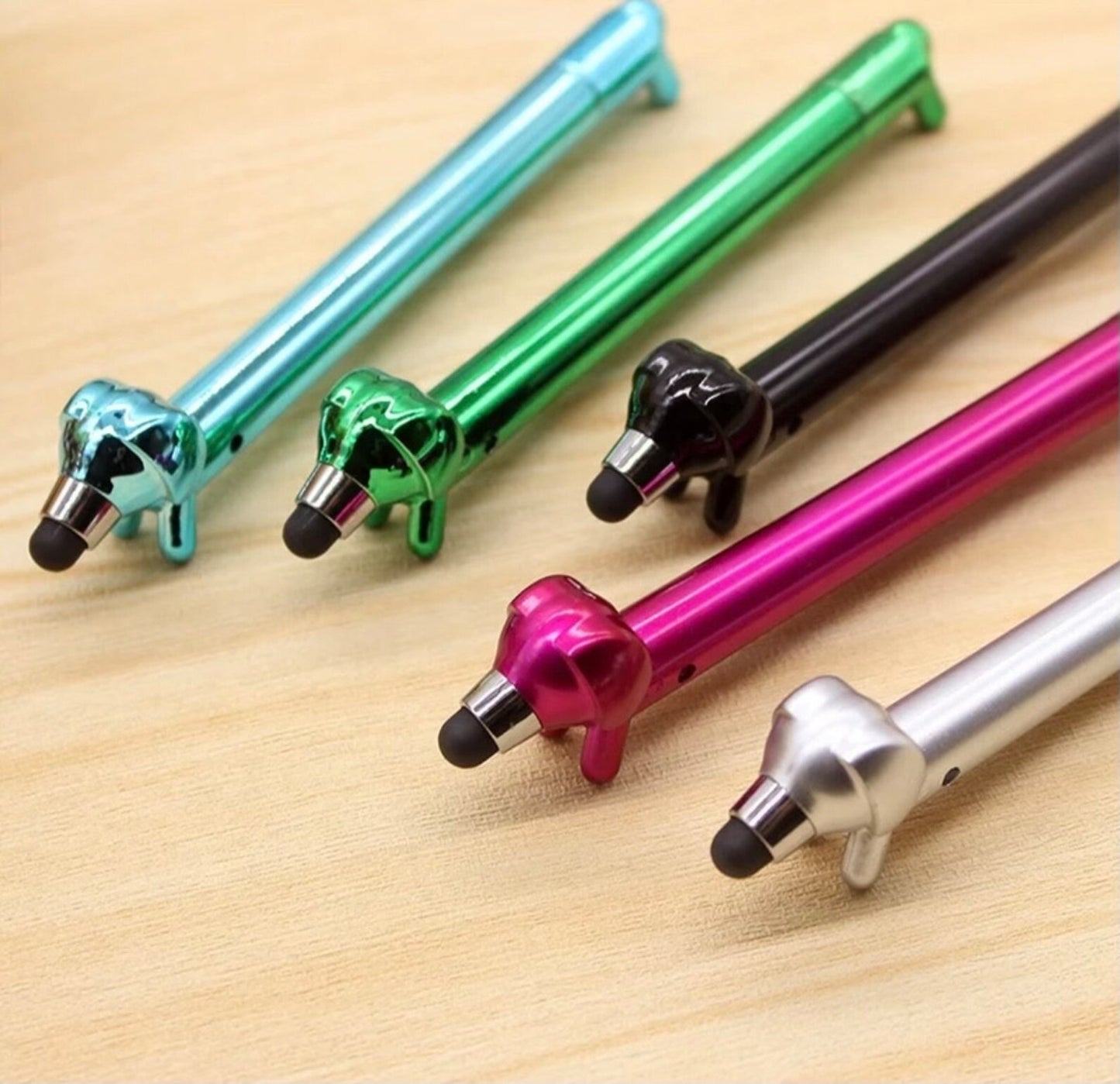 Novelty Dog Ballpoint Pen with Stylus, Puppy Pen, Novelty Stylus for Electronics